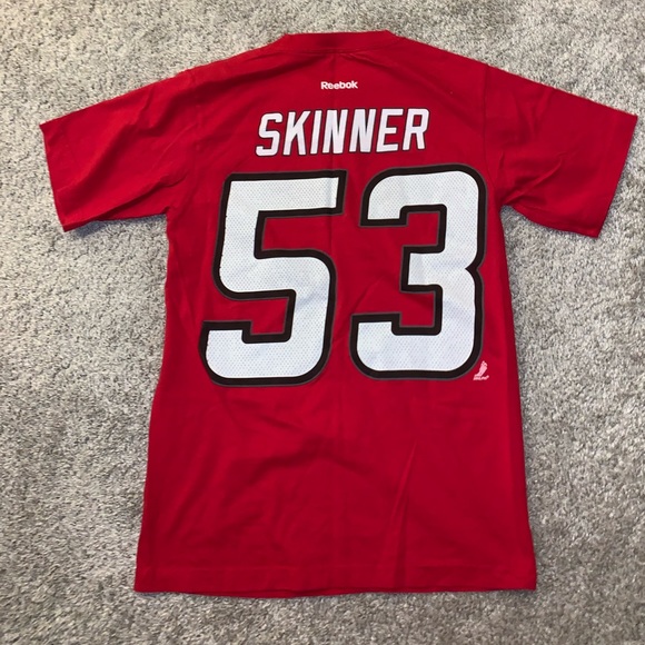 Reebok Carolina Hurricanes Hockey Red Shirt size S - Picture 7 of 8